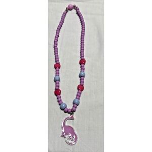 Gymboree Charm Dinosaur Beaded Necklace Purple
